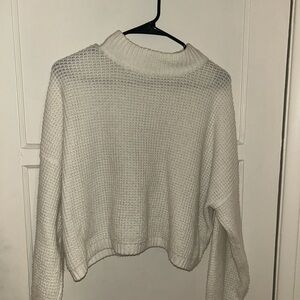 Hollister Cream Turtleneck Sweater